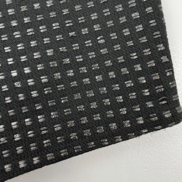 New Very J Shiny Stitch Textured Weave Shorts Black Size Small - Picture 11 of 16